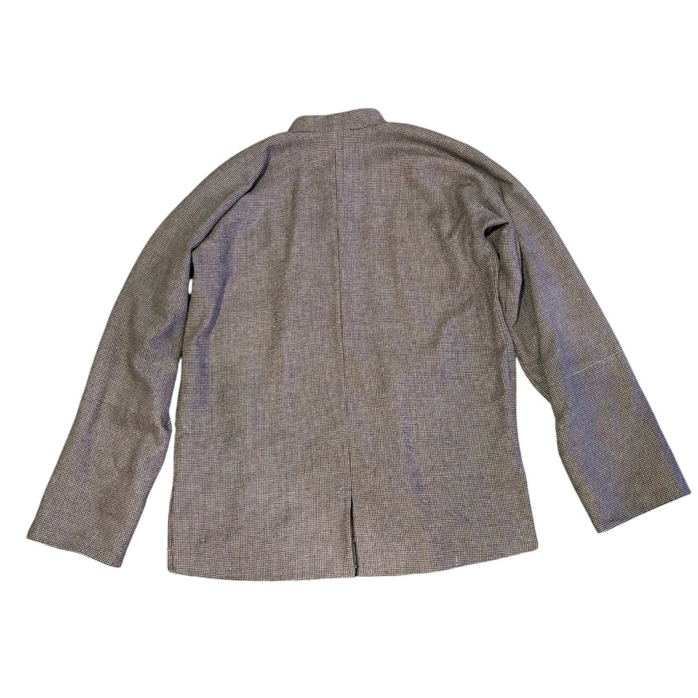 Shanghai Tang Wool Checkered Button Up Jacket - image 4